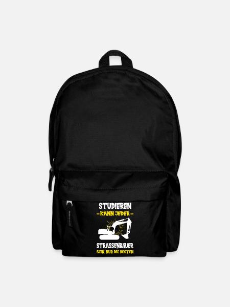 Straßenbau Strassenbauer Bauarbeiter Straßenbauer - Rucksack - Schwarz