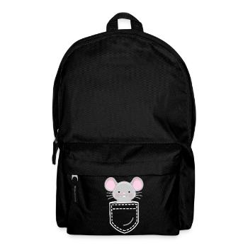 Maus Mäuse - Rucksack - Schwarz - Vorne
