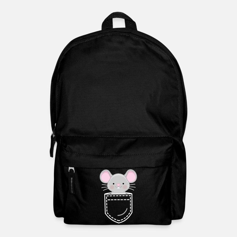 Maus Mäuse - Rucksack - Schwarz