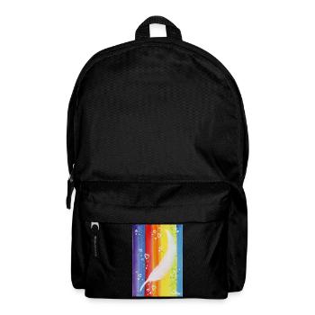 Regenbogen Feder - Sonja Ariel von Staden - Rucksack - Schwarz - Vorne