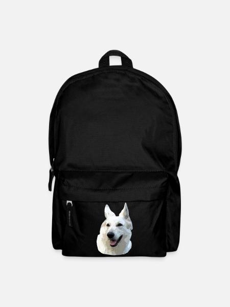 Weißer Schäferhund - Rucksack - Schwarz