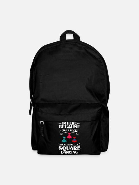 Square Dance Musik Caller Volkstanz Tänzer Usa - Rucksack - Schwarz