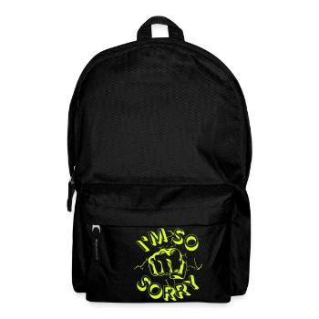 I'm so sorry steel fist - Backpack - black - Front