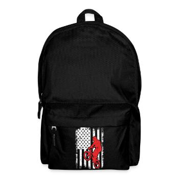 BMX USA Flag - Backpack - black - Front