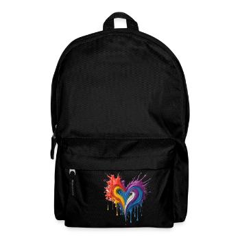 Sensation Bunt Herz 3D - Rucksack - Schwarz - Vorne
