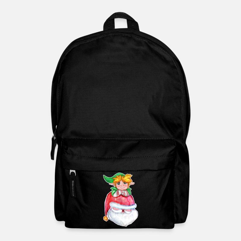 Kawaii Santa & Elf - Rucksack - Schwarz