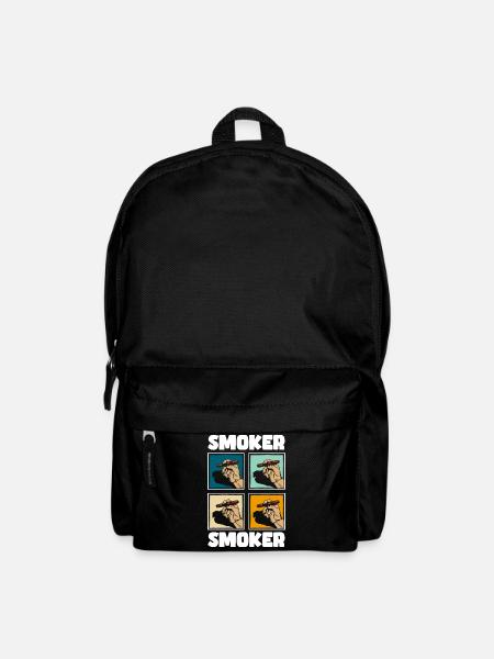 Tabak Kippe Dampfen - Rucksack - Schwarz