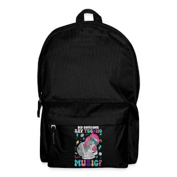 Techno Dubstep Raver - Sac à dos - noir - Devant