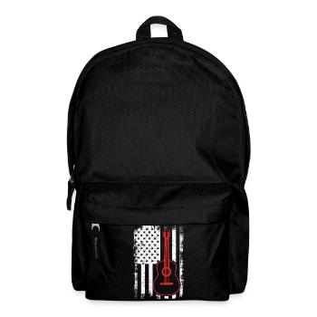 4. Juli Gitarre USA - Rucksack - Schwarz - Vorne