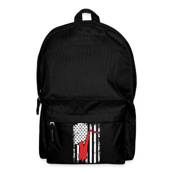 Patriotischer US Saxophonist - Rucksack - Schwarz - Vorne