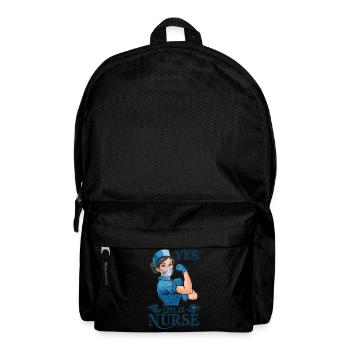 Lustige Krankenschwester mit Humor - Rucksack - Schwarz - Vorne