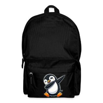 Pinguin Dab Ein cooler tanzender Pinguin Dabbing D - Rucksack - Schwarz - Vorne