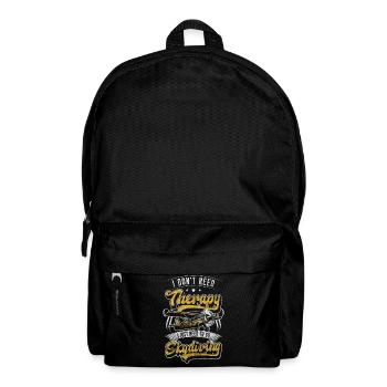 Skydive Free Fall Airplane Flying - Backpack - black - Front