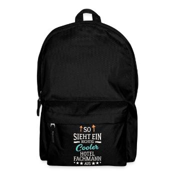 So sieht ein richtig cooler Hotelfachmann aus - Rucksack - Schwarz - Vorne