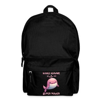 Bubble blowing is my super power - Rucksack - Schwarz - Vorne