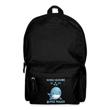 Bubble blowing is my super power - Rucksack - Schwarz - Vorne