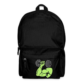 Musculation des muscles des haltères - Sac à dos - noir - Devant