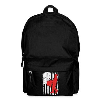 USA Patriotischer Trommelspieler - Rucksack - Schwarz - Vorne