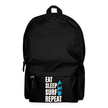 Eat Sleep Surf Repeat - Backpack - black - Front