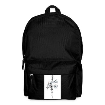Blue lillies - Backpack - black - Front