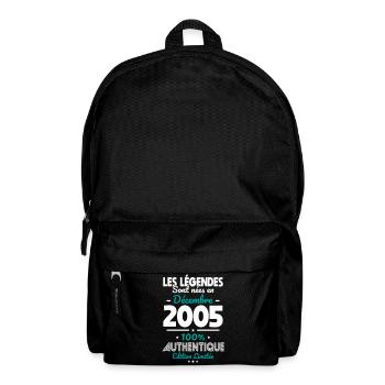 20th Anniversary - Legends Born December 2005 - Backpack - black - Front