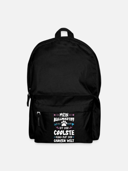 bullmastiff hund spruch - Rucksack - Schwarz