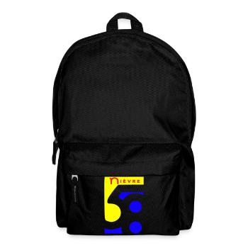 Nièvre 58 logo - Backpack - black - Front
