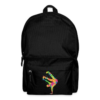 Breakdancing Colorful Breakdancer Boys Breakdance - Backpack - black - Front