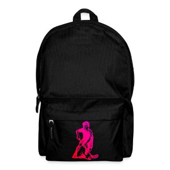 Ein Must Have für echte Unihockey - Rucksack - Schwarz - Vorne