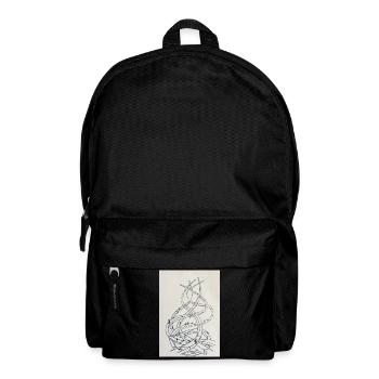 Loop labyrinth of paths - Backpack - black - Front