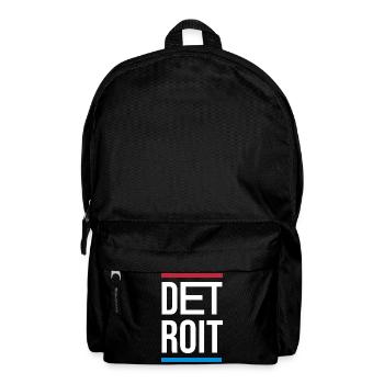 Conception du logo de la ville de Detroit - Sac à dos - noir - Devant