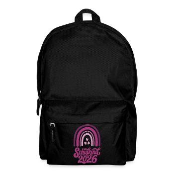 Écolière 2026 Fille Bohème Arc-en-ciel - Sac à dos - noir - Devant