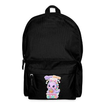 Easter Bunny Dino Rawr Happy Easter T-rex - Backpack - black - Front