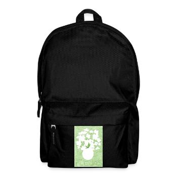 French flower silhouette  - Backpack - black - Front