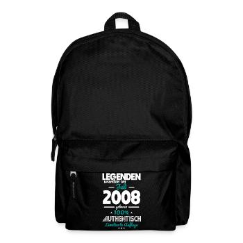18. Geburtstag - Legenden wurden im Juli 2008 - Rucksack - Schwarz - Vorne
