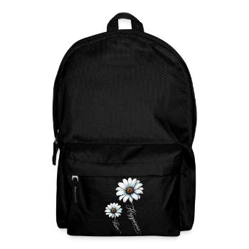 Daisy Motifs: Love & Happiness - Backpack - black - Front