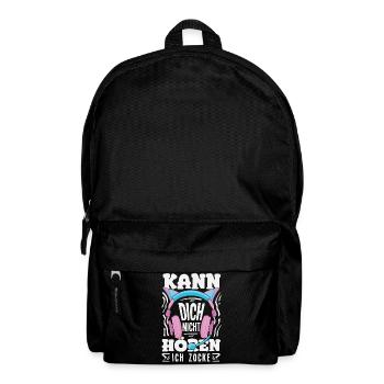 Kann Dich Nicht Hören Ich Zocke Gamer Girl - Rucksack - Schwarz - Vorne