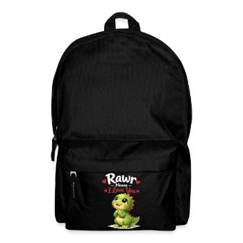 Cadeau mignon Dino Rawr signifie Je t’aime - Sac à dos - noir - Devant