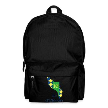 Île d'Oléron Carte Stylisée - Sac à dos - noir - Devant