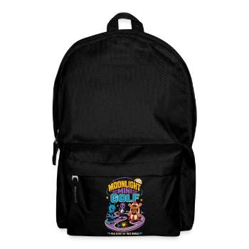 Mondschein Minigolf mit Aliens - Backpack - black - Front