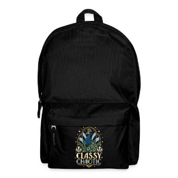 Classy Chaotic Peacock Art Deco - Backpack - black - Front