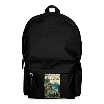 Erleben Sie die Berglandschaften Bhutans - Rucksack - Schwarz - Vorne