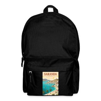 Entdecken Sie die albanische Riviera und Saranda - Rucksack - Schwarz - Vorne