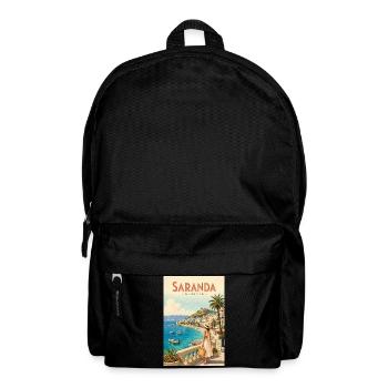Entdecken Sie die albanische Riviera und Saranda - Rucksack - Schwarz - Vorne
