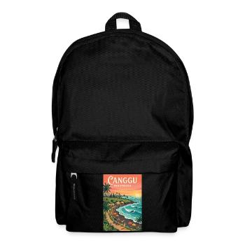 Entdecken Sie die tropische Küste, Bali und Canggu, Indonesien, - Rucksack - Schwarz - Vorne