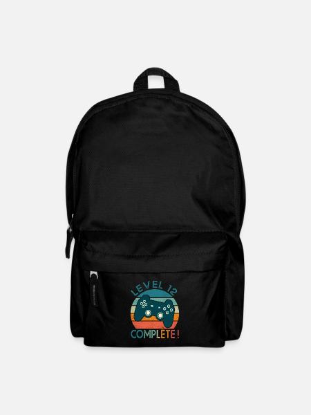 Level 12 birthday geek gift 12 years gamer - Backpack - black