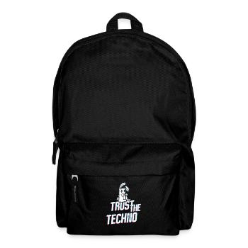 Trust the Techno Bunny - Rucksack - Schwarz - Vorne