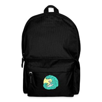 Skeleton surfing on Wave - Rucksack - Schwarz - Vorne