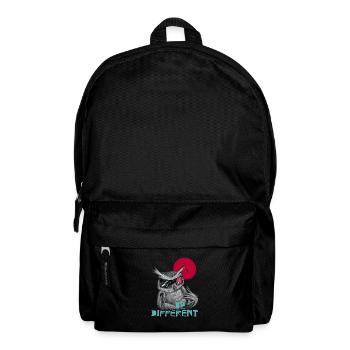Be different Eule - einzigartig & besonders - Rucksack - Schwarz - Vorne
