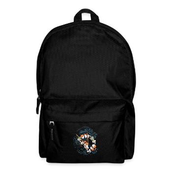 Sushi Drache auf Welle - Rucksack - Schwarz - Vorne